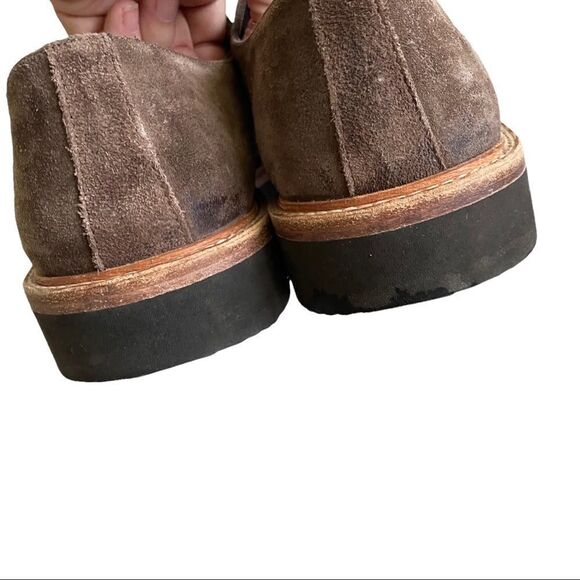 LUCA DEL FORTE Men’s Tan Brown Taupe Suede Lace Up Shoes 44 - Picture 8 of 12